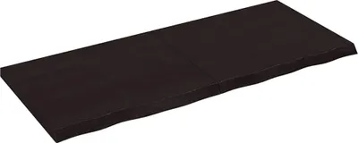 Obrázok produktu pre vidaXL Umývadlová doska tmavohnedá 120x50x(2-4)cm z masívneho dreva