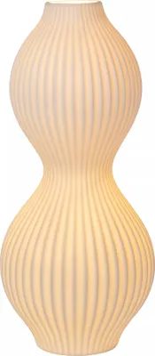 Zdjęcie produktu dla Lampa stołowa porcelanowa glamour biała 40 cm E14 Momoro Lucide