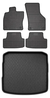 Obrázok produktu pre Gumové autokoberce SolidPRO + vaňa kufra pre: Audi A3 8V 2012-2020 sportback (hatchback) 5 ks