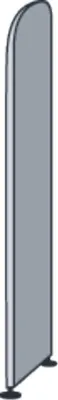 Produktbild von Kerkmann Dante Abschlusswand lichtgrau 1,9 x 32,5 x 190,0 cm