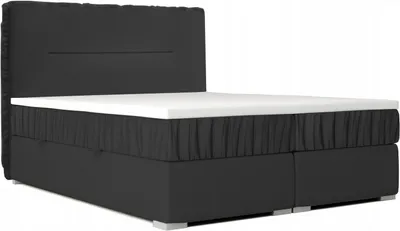 Produktbild von Boxspringbett FALBI für das Schlafzimmer, 140x200 (Schwarz - Kronos 07)