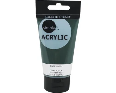 Obrázok produktu pre Daler Rowney Simply Akrylová farba Dark Green 75 ml 1 ks
