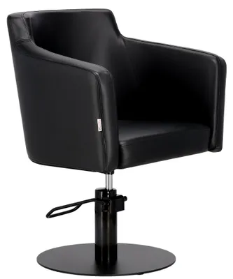 Produktbild von Friseurstuhl Cuba Hydraulischer Drehstuhl für Friseursalon Chromfußstütze Friseurstuhl