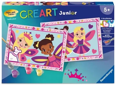 Produktbild von CreArt, Malen nach Zahlen Junior - Feen-Prinzessinnen