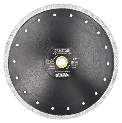 Productafbeelding van Diamantzaagblad 250 mm, X-Mesh Turbo, voor tegels, marmer, graniet, met een boorgat van 25,4 mm