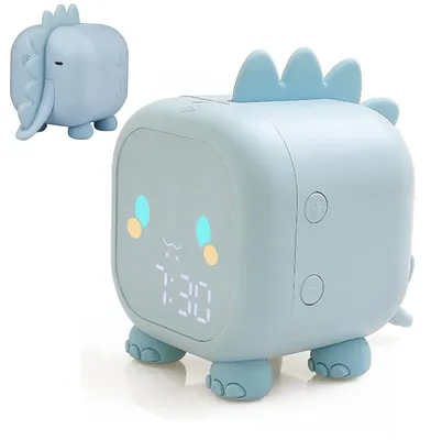 Produktbild von Dinosaurier-Wecker mit Sonnenaufgangssimulation, digitaler Wecker für Kinder