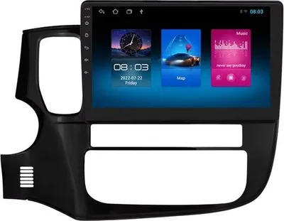 Zdjęcie produktu dla Radio samochodowe z Bluetooth - Carplay - Do Mitsubishi Outlander 3 (2012-2018) - Kompatybilne z Apple i Android - Stereo - Nawigacja - System nawigacji samochodowej - 1 GB 16 GB