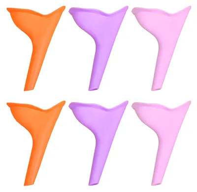 6er-Set tragbares Urinoir für Frauen, TPR, 10x13 cm, Outdoor