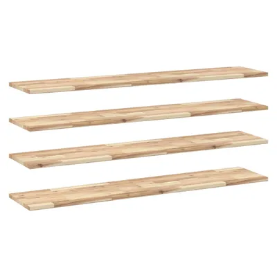 Obrázek produktu pro Závěsné police 4 ks 140x30x2 cm masivní dřevo akácie neošetřené