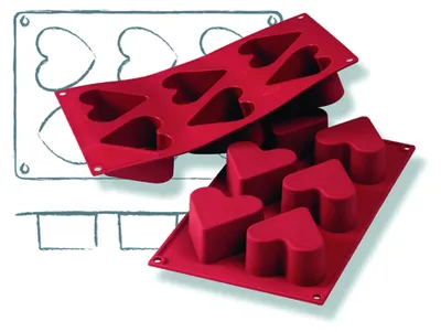 Produktbild von Backformen, 295x175x40 - 6 Formen