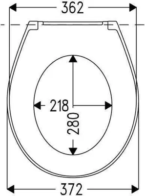 Produktbild von Haro WC-Sitz Atoll ES-Scharn. nicht abnehmbar weiß alpin