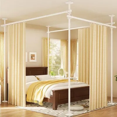 Zdjęcie produktu dla Parawan bez wiercenia – regulowany i stabilny – wysokość 122–305 cm, szerokość 70–380 cm
