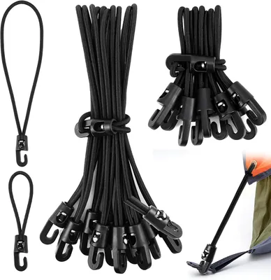 Imagen del producto de Goma elástica con gancho, resistente, de 10 cm o 20 cm, para asegurar cargas