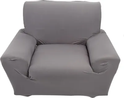 Obrázek produktu pro Kus Potah na pohovku, 1-místný, vysoce elastický, měkký, šedý (90-140 cm)