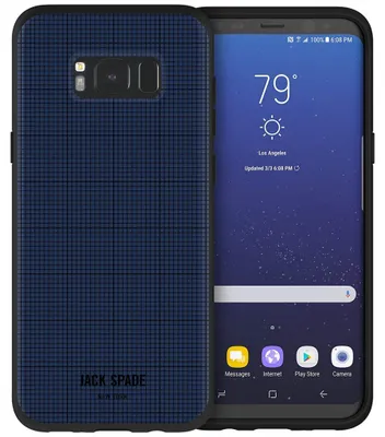 Image de Jack Spade Graph-Check Case Navy pour Samsung Galaxy S8 Plus