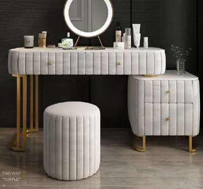 Image de Table de maquillage design, miroir, commode, table de coiffure