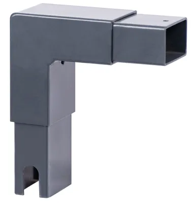 Immagine prodotto di Alberts 740108 Elemento terminale, zincato a caldo antracite, lunghezza: 150 mm, larghezza: 172 mm, profilo: 60 x 40 mm
