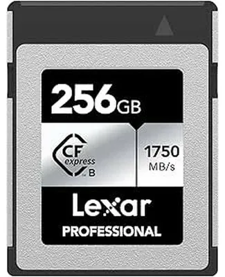 Zdjęcie produktu dla Lexar Professional SILVER, 128 GB, CFexpress typ B, 1750 MB/s, 1300 MB/s, Czarny, Srebrny