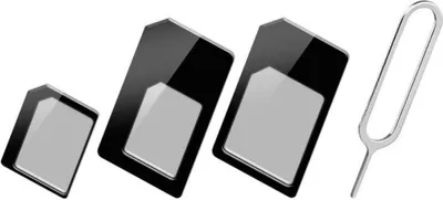 Zdjęcie produktu dla Techly I-SIM-3, Adapter do karty SIM, Micro-SIM, Nano-SIM, Pełnowymiarowa karta SIM, Micro-SIM, 3 szt., Czarny, 9 g