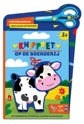 Productafbeelding van Knipboeken met leuke boerderijdieren – 8 knutselprojecten
