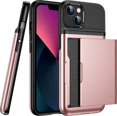 Produktbild von König Design Hülle kompatibel mit Apple iPhone 13 Kunststoff Soft Handyhülle - Handy Case Rosa