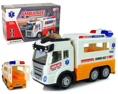 Obrázok produktu pre Ambulancia batérie auto svetlá zvuky