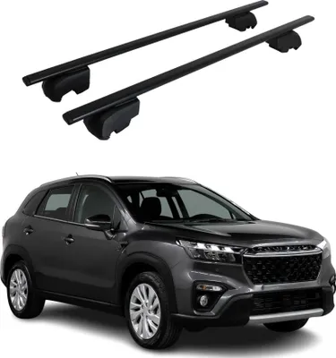 Image de Barres de toit Transversales pour Suzuki SX4 S-Cross 2021-2023 ABE Fer Noir