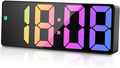 Immagine prodotto di Sveglia digitale a LED con display della temperatura, funzione snooze e regolazione della luminosità, ideale per camere da letto, uffici e studenti