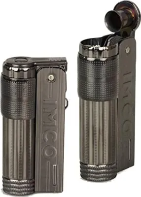 Produktbild von IMCO Feuerzeug Super-Triplex Oil Brass gunmetal Schriftzug