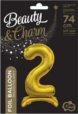 Zdjęcie produktu dla Nd39_456579 -Balon Fol 74Cm 2 Stoj Zlo Go Pbh