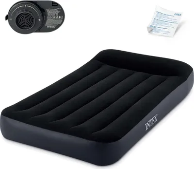Zdjęcie produktu dla Materac dmuchany 191x99x25 cm z wbudowaną pompką elektryczną INTEX 64146ND
