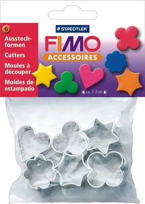 Produktbild von Fimo Ausstechform metall 6 Stück Packung mit 5 Stück