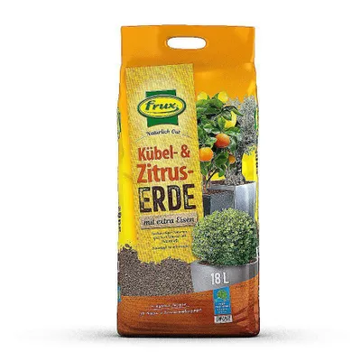 Zdjęcie produktu dla frux ziemia do roślin doniczkowych ziemia do roślin cytrusowych 18l ziemia do drzew oliwnych