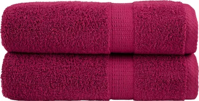 Obrázek produktu pro Premium sprchové ručníky SOLUND 2 ks Bordeaux 70x140 cm 600 gsm