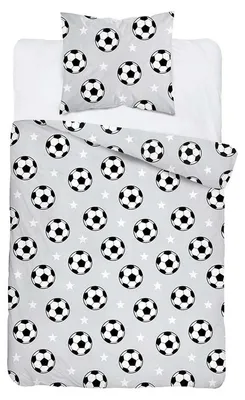 Produktbild von Bettwäsche, Baumwollbettwäsche für Kinder 140x200 xoxo 5854a Fußball