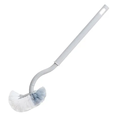 Produktbild von Toilettenbürste mit langem Griff hängenbar Nylon Badezimmerreinigungsbürste für die Toilette-Weiß