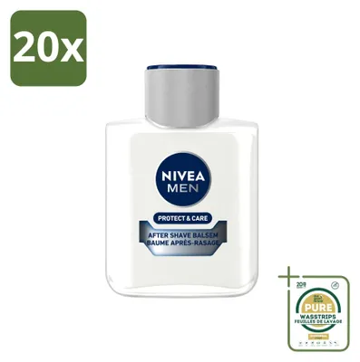 Produktbild von 20 x NIVEA MEN Protect & Care Aftershave Balsam - 100 ml - Vorratspackung - 20 Stücke