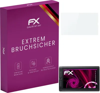 Produktbild von atFoliX FX-Hybrid-Glass Displayfolie kompatibel mit Wacom MobileStudio Pro 16 Glasfolie
