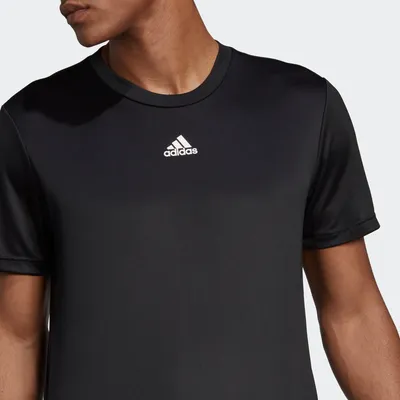 Produktbild von adidas HIIT 3 Streifen Herren Trainins T-Shirt schwarz schwarz XL
