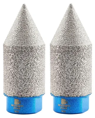 Immagine prodotto di Frese diamantate da 0 a 25 mm, attacco M14, per allargare fori in piastrelle e pietra (2 pezzi)
