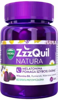 Produktbild von ZzzQuil Natura Melatonin Gummibärchen, 30 Stück