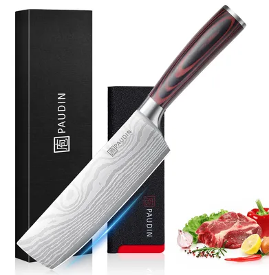Immagine prodotto di PAUDIN, Coltello in stile giapponese, 17 cm. Tipo: coltello Nariki, coltello da taglio, coltello da cucina