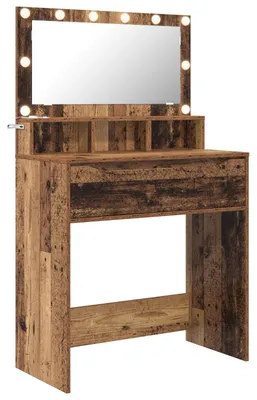 Obrázek produktu pro vidaXL Toaletní stolek do ložnice, masivní dřevo, 80 x 39,5 x 135 cm