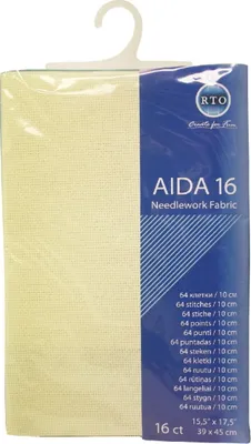 Produktbild von RTO Aida Zuschnitt, 16ct, ecru hell, 39x45cm