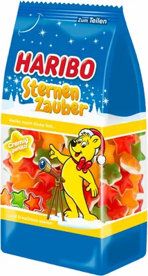 Obrázek produktu pro Haribo Sternen Zauber ovocné žvýkačky hvězdy 3 různé 250g