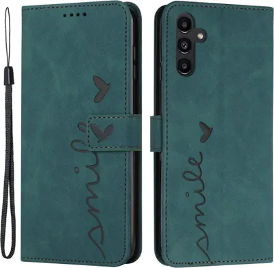 Produktbild von Samsung Galaxy A05s Hülle - Coverup Smile Klapphülle - Grün