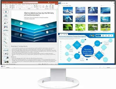 Produktbild von EIZO FlexScan EV2720S-WT, 68,6 cm (27"), 2560 x 1440 Pixel, Quad HD, LCD, 5 ms, Weiß