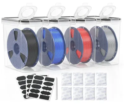 Produktbild von Omgoods – Luftdichte Aufbewahrungsboxen für Filament zum 3D-Druck (Set mit 4 Stück)