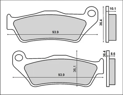 Productafbeelding van Remblokken Brenta FT3084, organisch