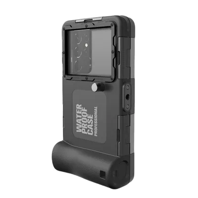 Produktbild von Wasserdichte Handyhülle,Taucher-Telefonhülle,15 m Tauchschutz mit Belüftungsöffnung, Handyhülle für iPhone, schwarz